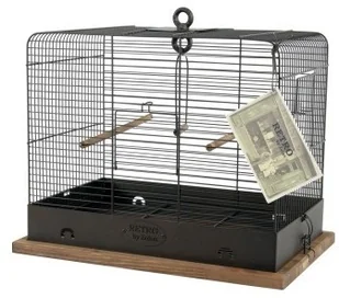 Zolux Klatka Retro Celestine dla ptaków 34x27x44cm czarna 24717-uniw - Klatki i wyposażenie dla ptaków - miniaturka - grafika 2