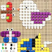 Tablice dla dzieci - Masterkidz MASTERKIDZ Geometryczne Elementy Tablic 256 szt ME14702 - miniaturka - grafika 1