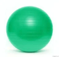 Piłki do ćwiczeń - SMJ Piłka gimnastyczna BL003 75 cm zielona z pompką BL003 75 - miniaturka - grafika 1
