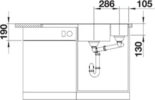 Blanco AXIA III 6S-F antracyt prawa 523483 - Zlewozmywaki - miniaturka - grafika 5