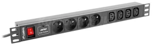 Lanberg listwa zasilająca PDU 8 gniazd 20m (PDU-04E04I-0200-IEC-BK) - Listwy zasilające - miniaturka - grafika 4