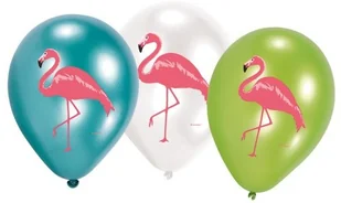 Balony lateksowe Flamingo Paradise op 6szt - Kinder party - miniaturka - grafika 2