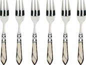 Widelce - Bugatti alcom-n4217 Aladdin widelczyki do ciasta, stal nierdzewna/ABS, 21 x 18 x 3 cm, norek, 6 sztuki ALCOM-N4217 - miniaturka - grafika 1