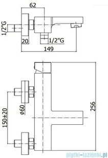 Paffoni bateria wannowa Elle chrom EL022CR | - Baterie umywalkowe - miniaturka - grafika 2