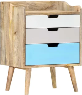 vidaXL Szafka nocna, 47 x 35 x 63 cm, lite drewno mango - Szafki nocne - miniaturka - grafika 7