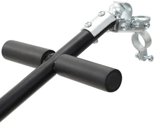 VidaXL Przyczepa rowerowa transportowa, 155x61x83 cm, stalowa, czarna 91771 VidaXL - Akcesoria rowerowe - miniaturka - grafika 9