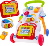 Pchacze - Pchacz Interaktywny Chodzik Edukacyjny Jeździk 3W1 - miniaturka - grafika 1