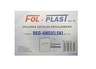 Fol-Plast okładki Okładka szkolna Angielski regulowana nr35 300x400mm OK39FP - Dyplomy i okładki - miniaturka - grafika 3