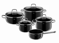 Zestawy garnków i patelni - Silit Elegance Line Black 5cz. - zestaw garnków, Silargan 2109304807.2 - miniaturka - grafika 1