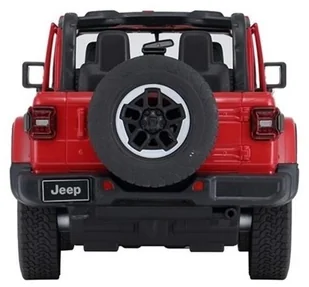 Rastar Samochód Jeep Wrangler czerwony 132341 - Zabawki zdalnie sterowane - miniaturka - grafika 5