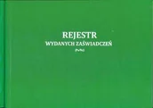Druki akcydensowe - Firma krajewski Rejestr wydanych zaświadczeń [Pu/Rz-1] Pu/Rz-1 - miniaturka - grafika 1