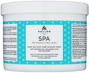 Kallos SPA, krem do masażu rąk i stóp Coconut & Collagen, 500 ml - Pielęgnacja stóp - miniaturka - grafika 6