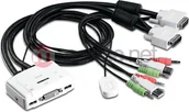 Switche - Trendnet Przełącznik 2xK/V/M 1900x1200 2xUSB/DVI/audio/mic TK-214i (TK214i) - miniaturka - grafika 1