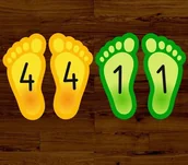 Pomoce naukowe - Stopki do skakania z cyferkami ZP043 - miniaturka - grafika 1