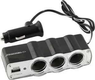 Esperanza Uniwersalny Rozdzielacz Samochodowy Wave EZ124 - Ładowarki samochodowe - miniaturka - grafika 4