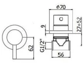 Baterie podtynkowe - Paffoni Light Bateria prysznicowa podtynkowa czarny mat LIG010NO70 - miniaturka - grafika 1