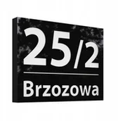 Numery na dom - Podświetlany numer domu 1RB Led 30x40 Czarny - miniaturka - grafika 1