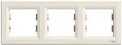Klawisze i ramki - Schneider Asfora ramka potrójna pozioma kremowa EPH5800323 - miniaturka - grafika 1
