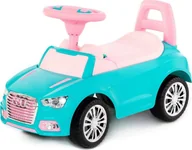 Jeździki dla dzieci - Wader Polesie 84575 Samochód-jeździk "SuperCar&quot Nr2 z sygnałem dźwiękowym turkusowy 84576 - miniaturka - grafika 1