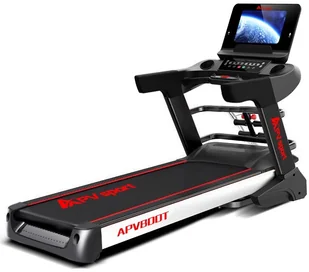 APVsport 3 grupa, SERIA TOP QUALITY, model A8000T 4,5 KM Bieżnia elektryczna do biegania i chodzenia, ekran TFT ANDROID 10.1 cala, dodatkowe wyposażenie - masażer, hantle, brzuszki, mata, pas biegowy 145x58cm - Bieżnie - miniaturka - grafika 2