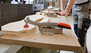 Bessey szybkomocujący docisk kolanowy pionowy z podstawą poziomą i regulacją 35mm [STC-HH20] STC-HH20 - Imadła i ściski - miniaturka - grafika 3