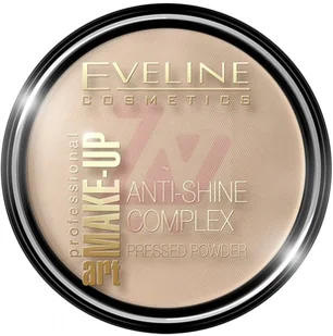 Eveline Art Professional Make-up 14 g Matujący puder mineralny prasowany nr 37 Warm Beige - Pudry do twarzy - miniaturka - grafika 2