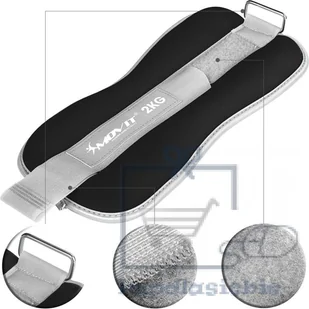 Movit Odblaskowe ciężarki mankiety z neoprenu - 2 x 2 kg - Pozostały sprzęt siłowy - miniaturka - grafika 8