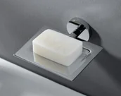 Mydelniczki i dozowniki mydła - Blue Water Hugo mydelniczka kabinowa chrom HUG-005 - miniaturka - grafika 1