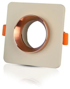 v-tac Oprawa Oczko V-TAC GIPS BETON GU10 Kwadrat Wpuszczany Biały/Różowe Złoto VT-862 - Oprawy, klosze i abażury - miniaturka - grafika 8