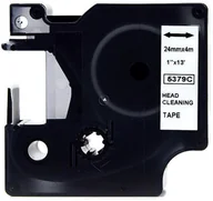 Papier do drukarek - Dymo 5379C, 24mm x 4m, czarny druk / biały podkład, czyszczenie, taśma zamiennik - miniaturka - grafika 1