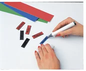 Etykiety samoprzylepne i bloki etykiet - MAGNETOPLAN Etykiety Ferrocard pomarańczowy 50x15 mm 1286244 - miniaturka - grafika 1