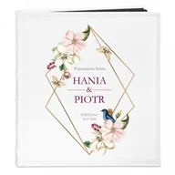 Albumy fotograficzne - NA Murrano Album Zdjęcia Duży Dla Pary Boho Kwiaty Nadruk ALB-BC-BK-UV-014 - miniaturka - grafika 1