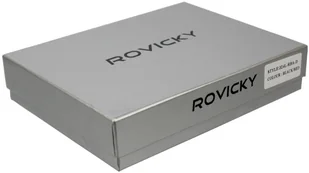 Rovicky (PL) Portfel Męski Skórzany Skóra Licowa Mały Poziomy Z Zapięciem 324L-RBA RIFID - Portfele - miniaturka - grafika 6
