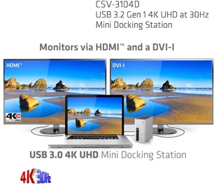 Club 3D CSV-3104D - Stacje dokujące i replikatory portów - miniaturka - grafika 10