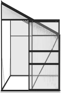 vidaXL Lumarko Szklarnia, antracytowa, aluminium, 5,24 m! 312051 - Szklarnie ogrodowe - miniaturka - grafika 5