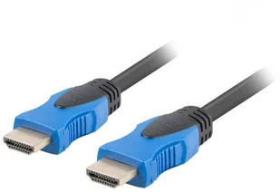 LANBERG LANBERG Kabel HDMI-HDMI M/M v2.0 4K 1m czarny (CA-HDMI-20CU-0010-BK) - Kable - miniaturka - grafika 2