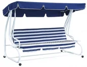 Huśtawki - Rojaplast huśtawka DE LUXE niebiesko biała - miniaturka - grafika 1