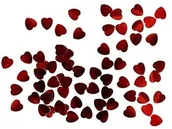 Gadżety dla niej i dla niego - DP Konfetti metalizowane czerwone Serca 0,6 cm 30 g KONS14 - miniaturka - grafika 1