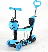 Hulajnogi - NoName Hulajnoga trójkołowa balansowa Scooter 5w1 niebieski 158726 - miniaturka - grafika 1