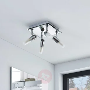 LINDBY Łazienkowa lampa sufitowa Zela, 4-pkt., 32 x 32 cm - Lampy sufitowe - miniaturka - grafika 3