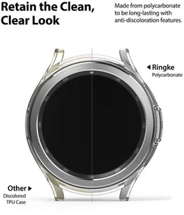 Ringke Etui nakładka Ringke Slim 2-pack do Samsung Galaxy Watch 4 Classic 42 mm Clear EC57971RS - Akcesoria do smartwatchy - miniaturka - grafika 4
