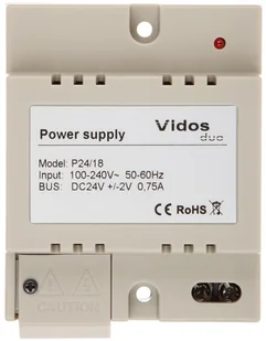 Vidos Zasilacz systemowy DUO P24/18 P24/18 - Akcesoria do domofonów i wideodomofonów - miniaturka - grafika 4