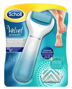 Scholl RECKITT BENCKISER (POLAND) S.A. 1. Velvet Smooth pilnik elektroniczny niebieski do stóp z kryształkami diamentów + torba na prezent GRATIS 9072706 - Pielęgnacja stóp - miniaturka - grafika 3
