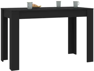 vidaXL Stół jadalniany, czarny, 120x60x76 cm, płyta wiórowa - Stoły - miniaturka - grafika 3