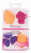 Pędzle do makijażu - Real Techniques 6 MIRACLE SPONGES - Zestaw 6 gąbek do aplikacji kosmetyków REAMZGAKO - miniaturka - grafika 1