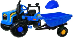 Polski Traktor Traktorek na pedały Przyczepa +kask - Jeździki dla dzieci - miniaturka - grafika 6