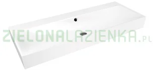 Kaldewei Silenio umywalka 120x46 cm ścienna prostokątna model 3046 biała 904506013001 - Umywalki - miniaturka - grafika 4