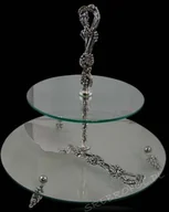 Tace i patery - NA Dwupoziomowa patera szklana 462-2144 (462-2144) 179.00 - miniaturka - grafika 1