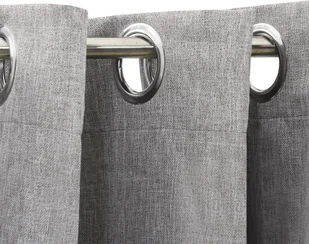 vidaXL Zasłony stylizowane na lniane, 2 szt., szare, 140x225 cm - Zasłony - miniaturka - grafika 3