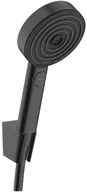 Zestawy prysznicowe - Hansgrohe Zestaw prysznicowy punktowy Pulsify czarny - miniaturka - grafika 1